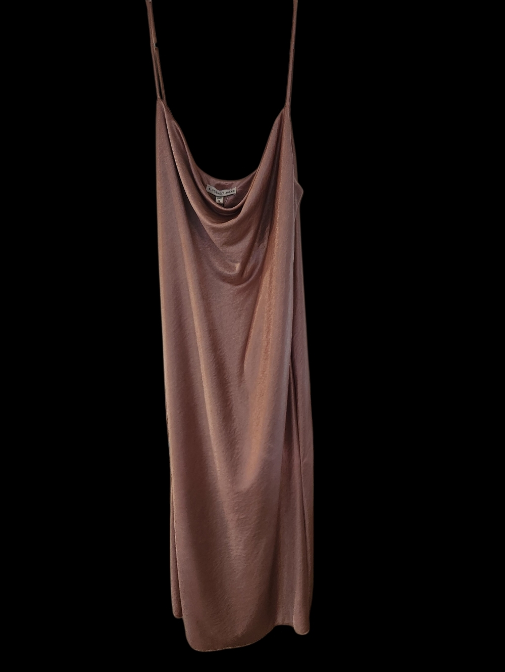 Sincerely Jules Dusty Rose Cowl Neck Slip Dress